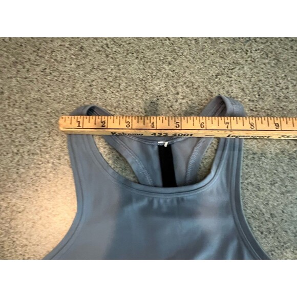Lululemon Athletic Yoga Performance Gray Razorback Tank Top Shirt No Tag Small - Picture 11 of 11